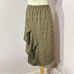 Vintage Niche Ruched Glen Plaid Skirt S